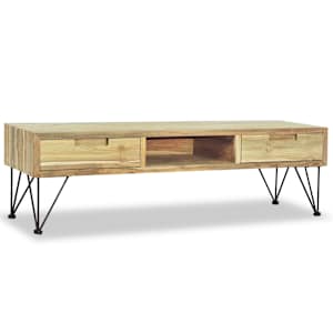 TV stolek 120 x 35 x 35 cm masivní teak - obrázek 5