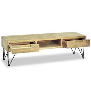 TV stolek 120 x 35 x 35 cm masivní teak - obrázek 7