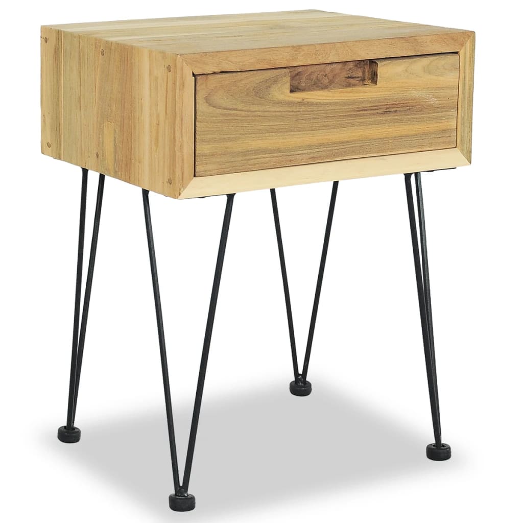 Thumbnail - vidaXL Nachttisch 40x30x50 cm Massivholz Teak