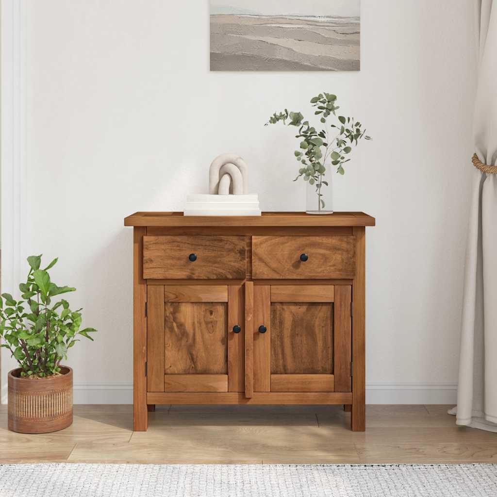 vidaXL Dressoir 75x30x65 cm massief mahoniehout afbeelding