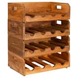 vidaXL Wine Racks 4 pcs for 16 Bottles Solid Reclaimed Wood