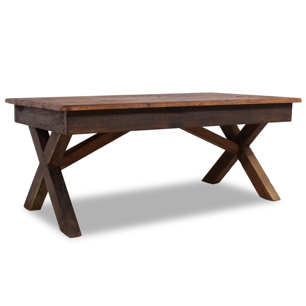 Image of vidaXL Coffee Table Solid Reclaimed Wood 110x60x45 cm