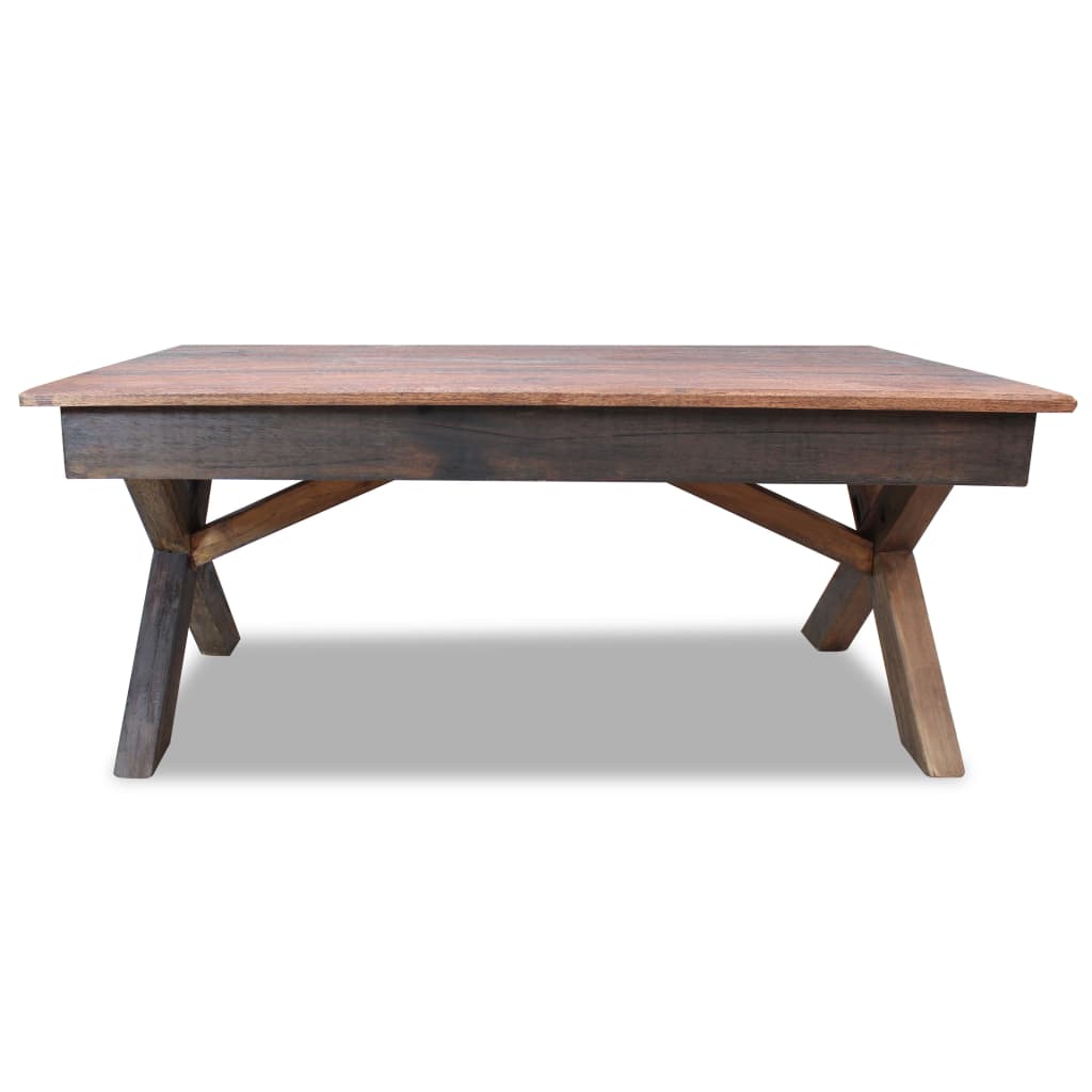 vidaXL Salontafel 110x60x45 cm gemengd gerecycled hout afbeelding