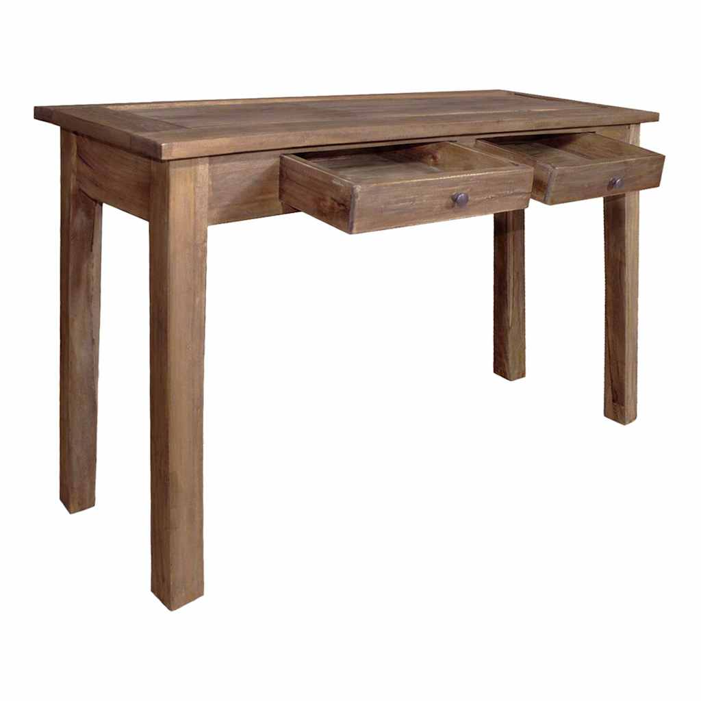 vidaXL Wandtafel 123x42x75 cm massief mahoniehout afbeelding