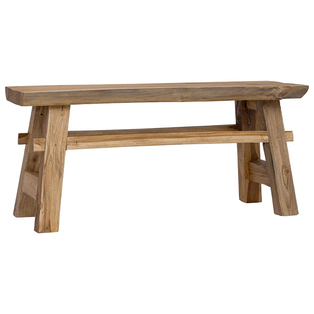 vidaXL Bank Gemischtes Altholz und Massivholz Teak 100x28x43 cm