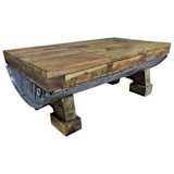 vidaXL Table basse Bois de récupération massif 90 x 50 x 35 cm