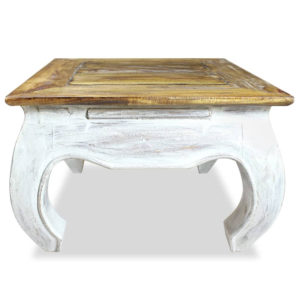 vidaXL Bijzettafel 50x50x35 cm massief mahoniehout afbeelding
