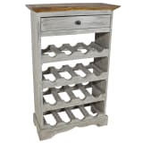 vidaXL Casier à bouteilles Bois massif de récupération 55 x 23 x 85 cm