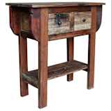 vidaXL Table console Bois de récupération massif 80 x 35 x 80 cm