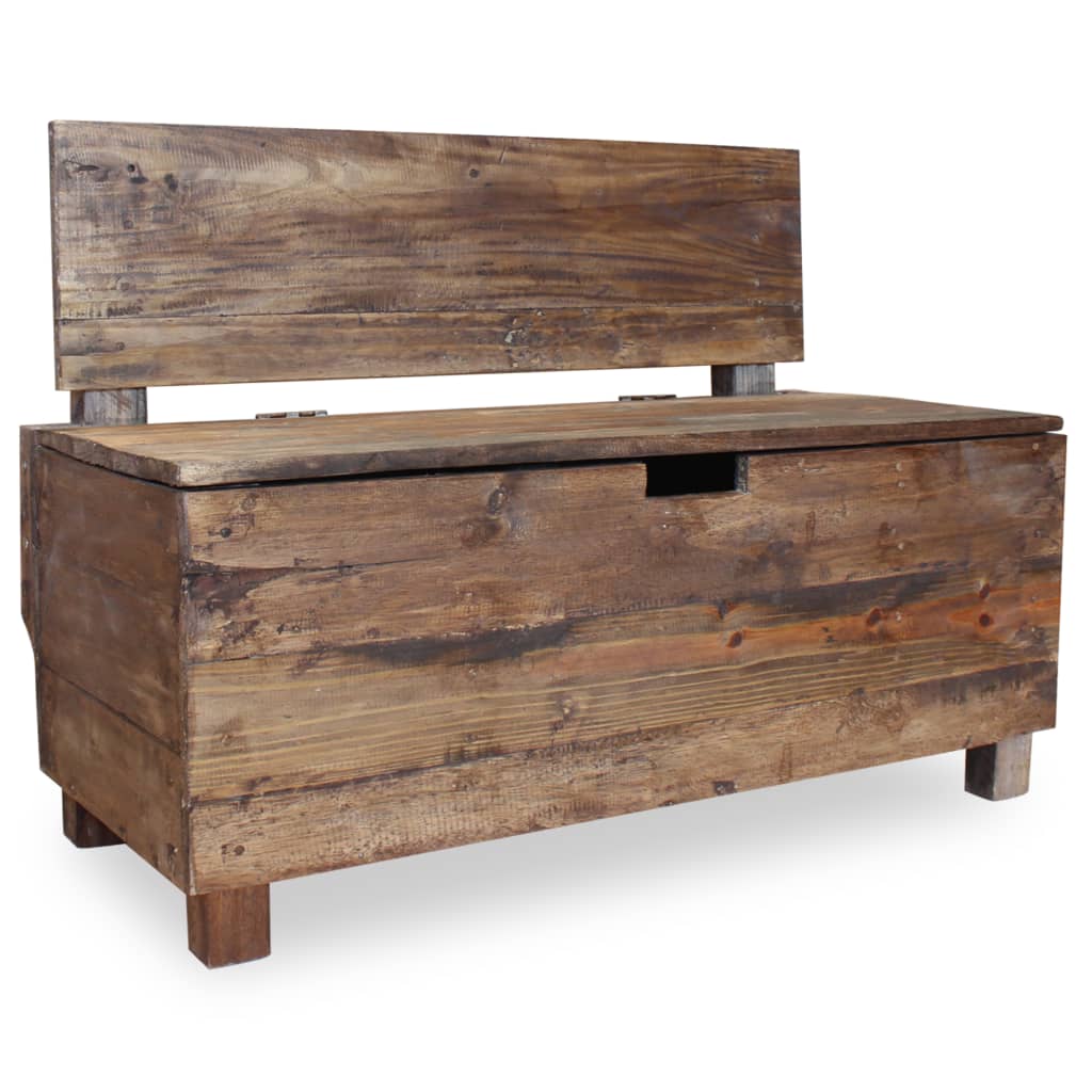 vidaXL Bench Solid Reclaimed Wood 33.9"x15.7"x23.6"