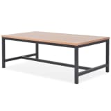vidaXL Kavos staliukas, uosis, 100x55x36cm