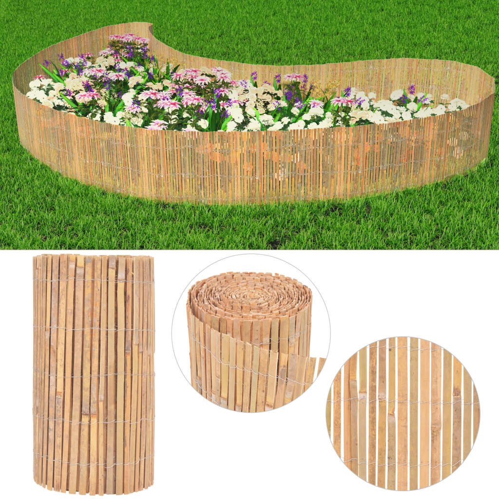 vidaXL Gartenzaun Bambus 1000×50 cm