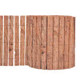 vidaXL Garden Fence Bark 1000x30 cm