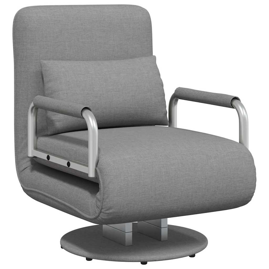 Thumbnail - vidaXL Drehstuhl und Schlafsofa Hellgrau Stoff