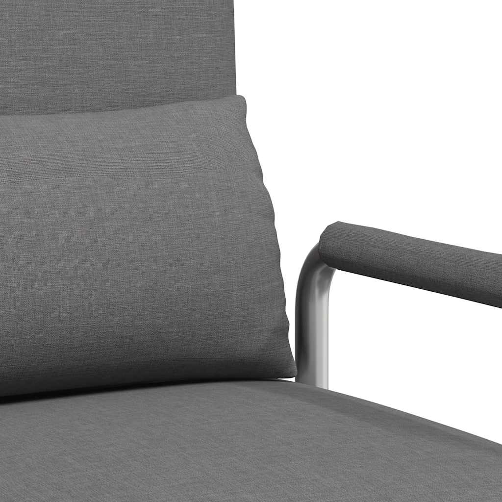 Fauteuil Pivotant Et Canapé-lit Gris Foncé Tissu VidaXL 20 width=274