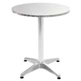 vidaXL Gartentisch Aluminium Rund 60 x 70 cm