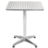 vidaXL Table de jardin carrée Aluminium 60 x 60 x 70 cm