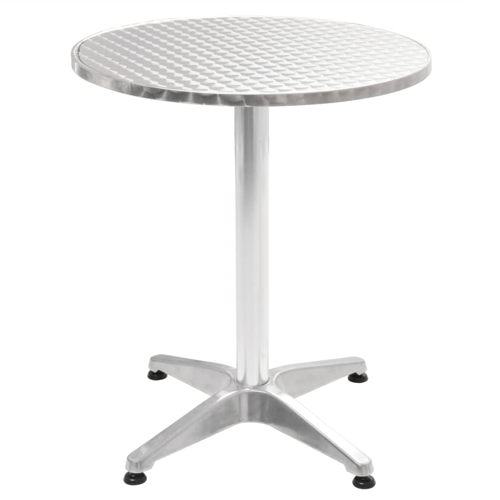 vidaXL 3-tlg. Bistro-Set mit Stapelstühlen Aluminium