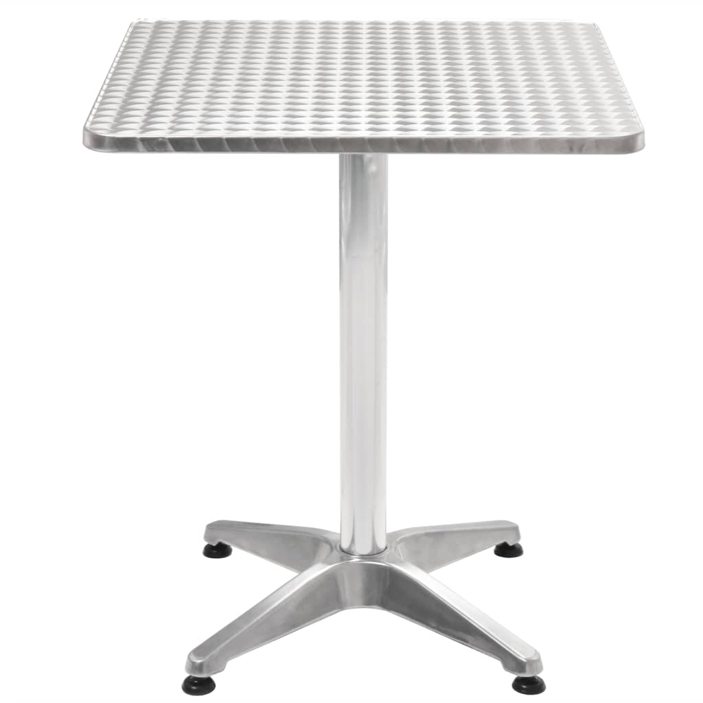 vidaXL 3-tlg. Bistro-Set mit Stapelstühlen Aluminium