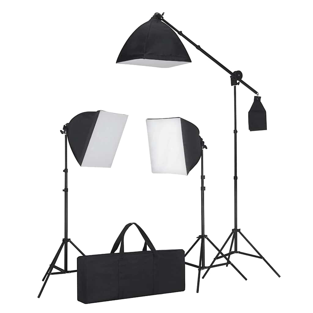 

vidaXL Fotostudioset met softboxlampen en opnametafel