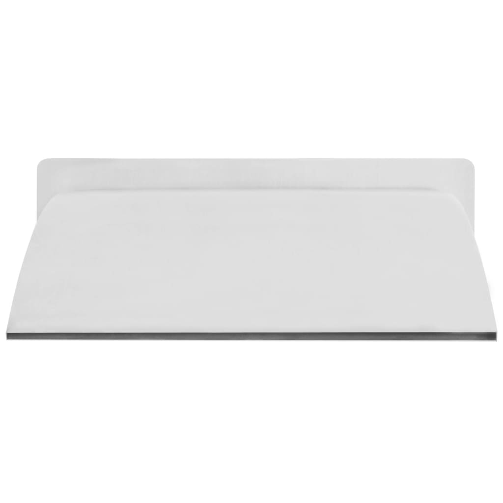 vidaXL ezüstszínű rozsdamentes acél medence-szökőkút 30 x 9 x 26 cm