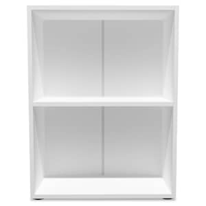 vidaXL رف كتب خشب مضغوط 78x31x60 سم أبيض