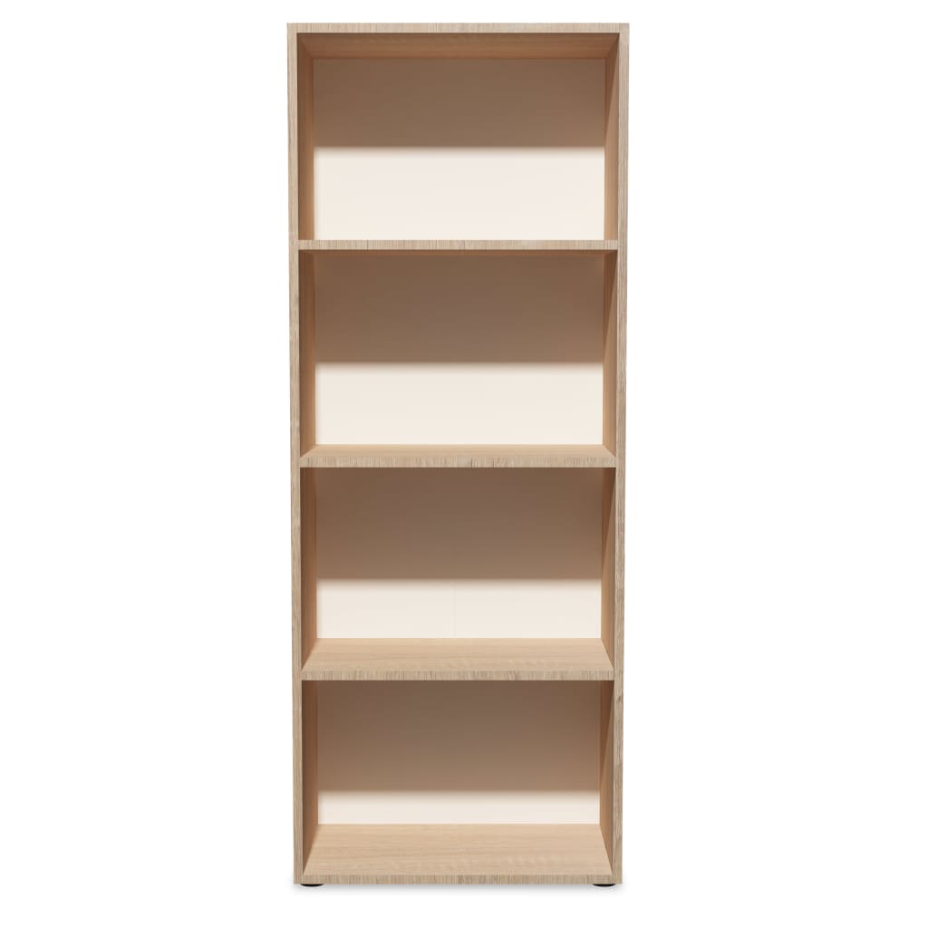 vidaXL Bücherregal Spanplatte 60x31x155 cm Eiche-Optik