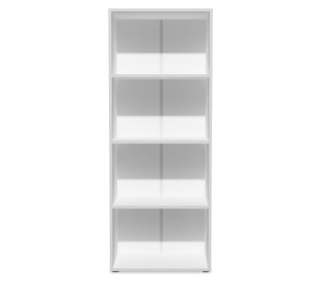 vidaXL Raft de cărți, alb, 60 x 31 x 155 cm, PAL