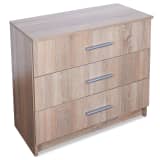 vidaXL Predalnik iverna plošča 71x35x69 cm hrast