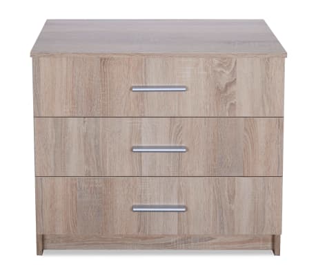 vidaXL Chest of Drawers Engineered Wood 71x35x68 cm Oak