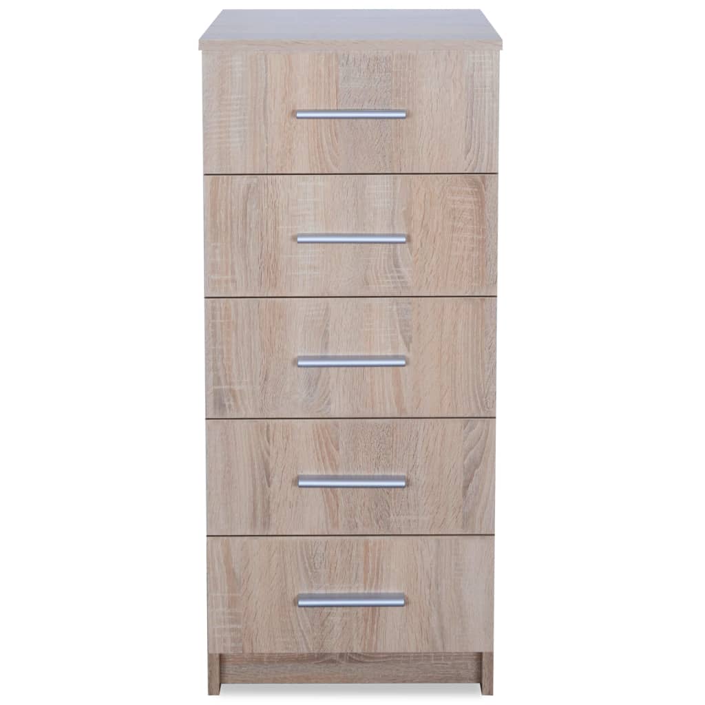 VidaXL - vidaXL Ladekast hoog 41x35x108 cm spaanplaat eiken