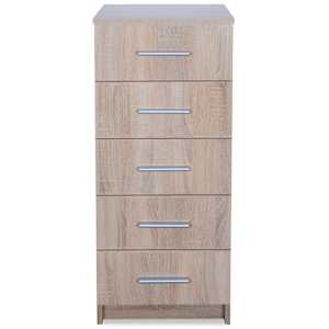 vidaXL Συρταριέρα Ψηλή Χρώμα Δρυός 41 x 35 x 106 εκ. από Μοριοσανίδα