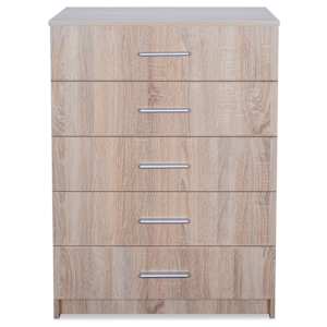 vidaXL Συρταριέρα Χρώμα Δρυός 71 x 35 x 106 εκ. από Μοριοσανίδα