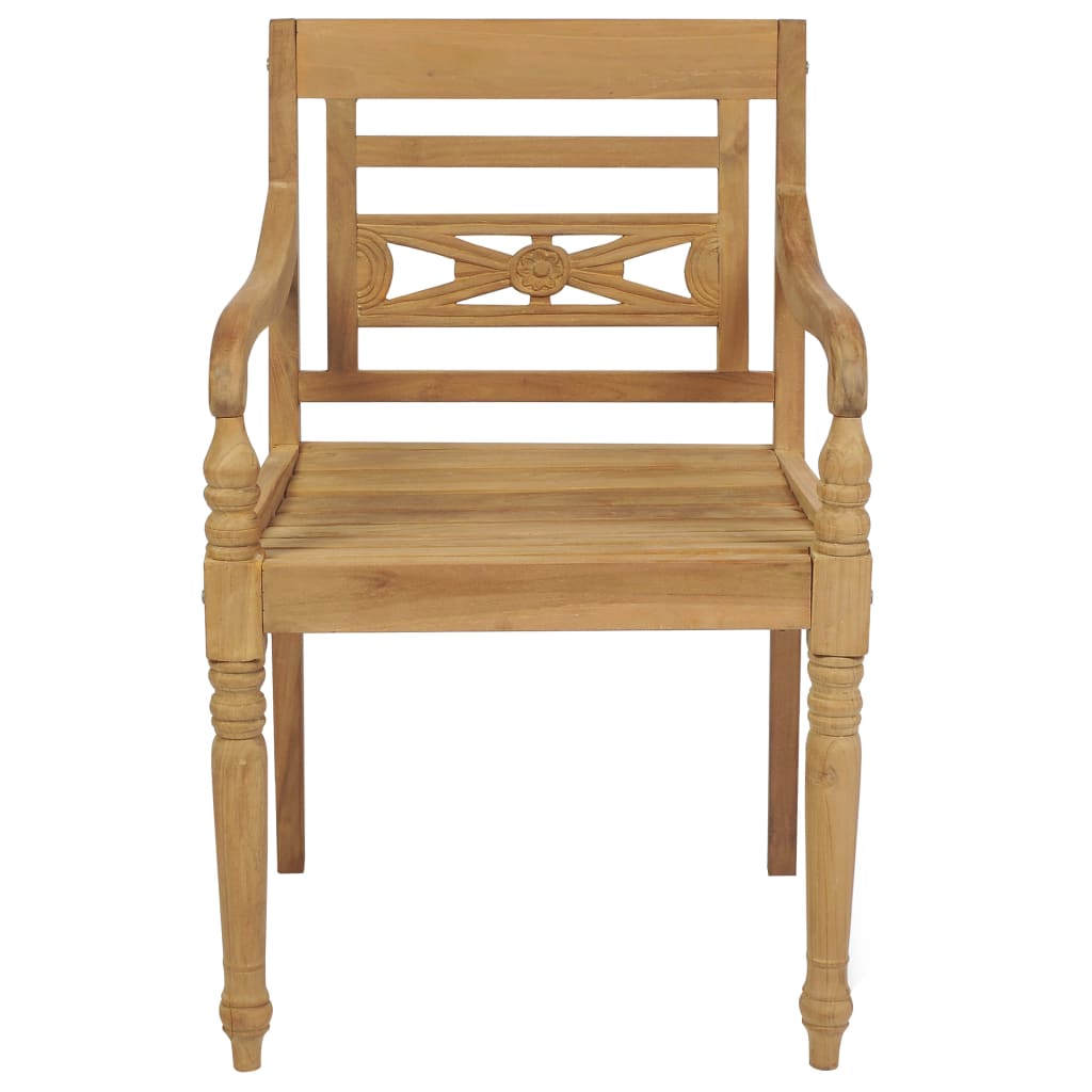 Batavia Chairs Patio Garden Lounge Chair with Cushions Solid Wood Teak vidaXL - Picture 20 of 57