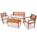 vidaXL Conjunto de muebles de jardín Batavia 7 piezas madera de teca
