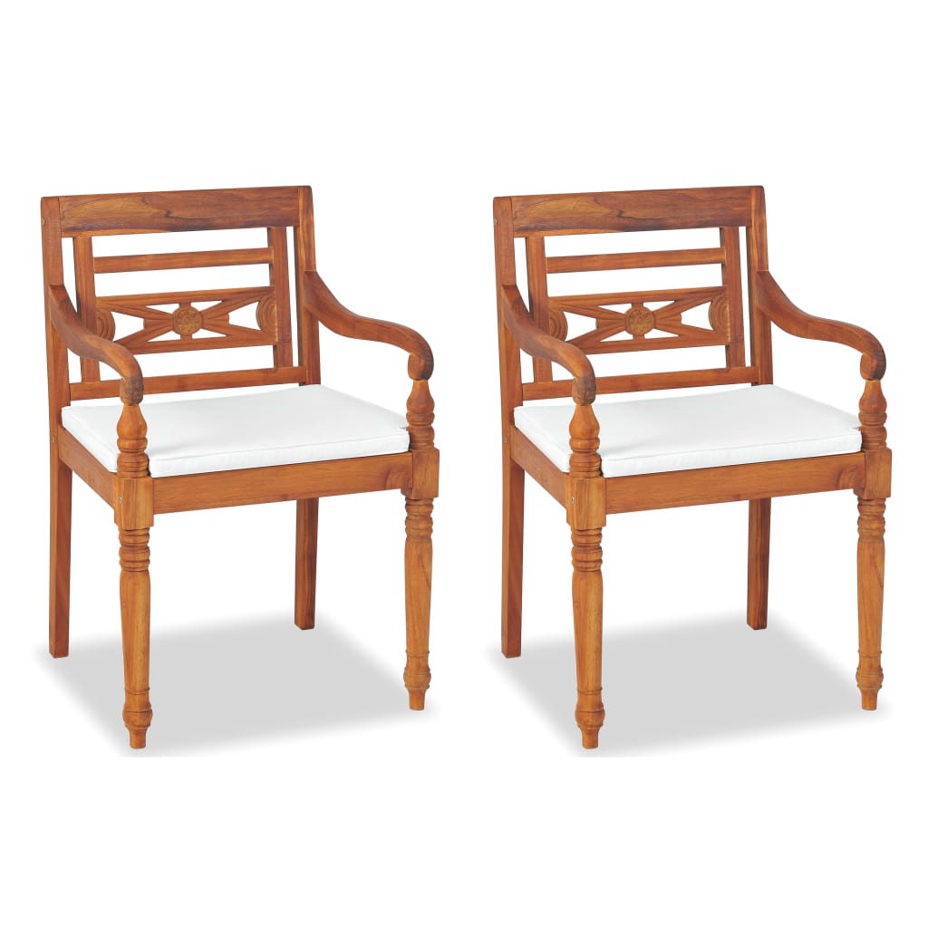 Thumbnail - vidaXL 4-tlg. Garten-Lounge-Set mit Auflagen Massivholz Teak