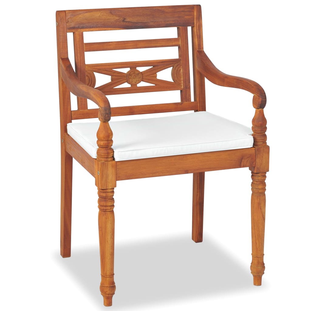 Thumbnail - vidaXL 4-tlg. Garten-Lounge-Set mit Auflagen Massivholz Teak