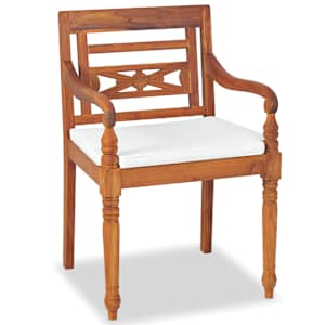 4dílná zahradní sedací souprava s poduškami masivní teak - obrázek 3
