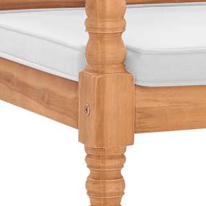 Lavice Batavia s poduškou 120 cm teak - obrázek 5