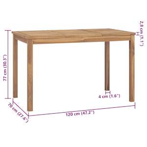 Lavice Batavia s poduškou 120 cm teak - obrázek 6