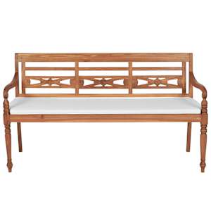 Zahradní lavice Batavia s poduškou 150 cm teak - obrázek 2