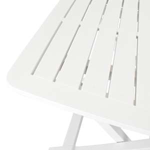 3dílný skládací bistro set plastový bílý - obrázek 5