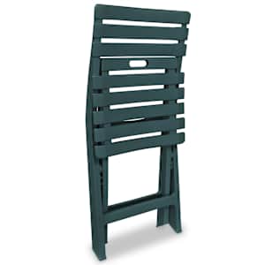 3dílný skládací bistro set plastový zelený - obrázek 6