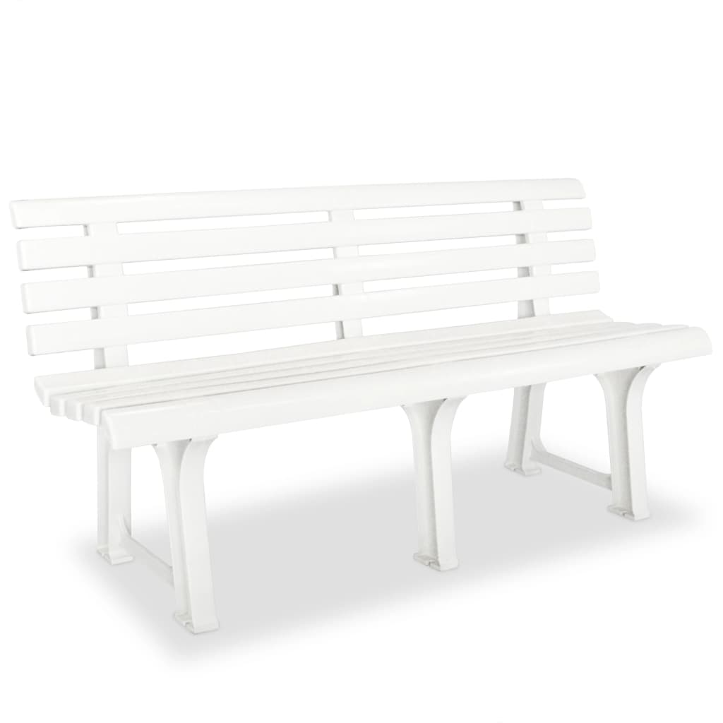 Bilde av Hagebenk 145,5x49x74 cm plast - hvit