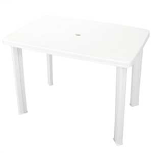 vidaXL aialaud, valge 101 x 68 x 72 cm plast