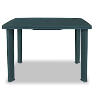 Zahradní stůl zelený 101 x 68 x 72 cm plast - obrázek 2