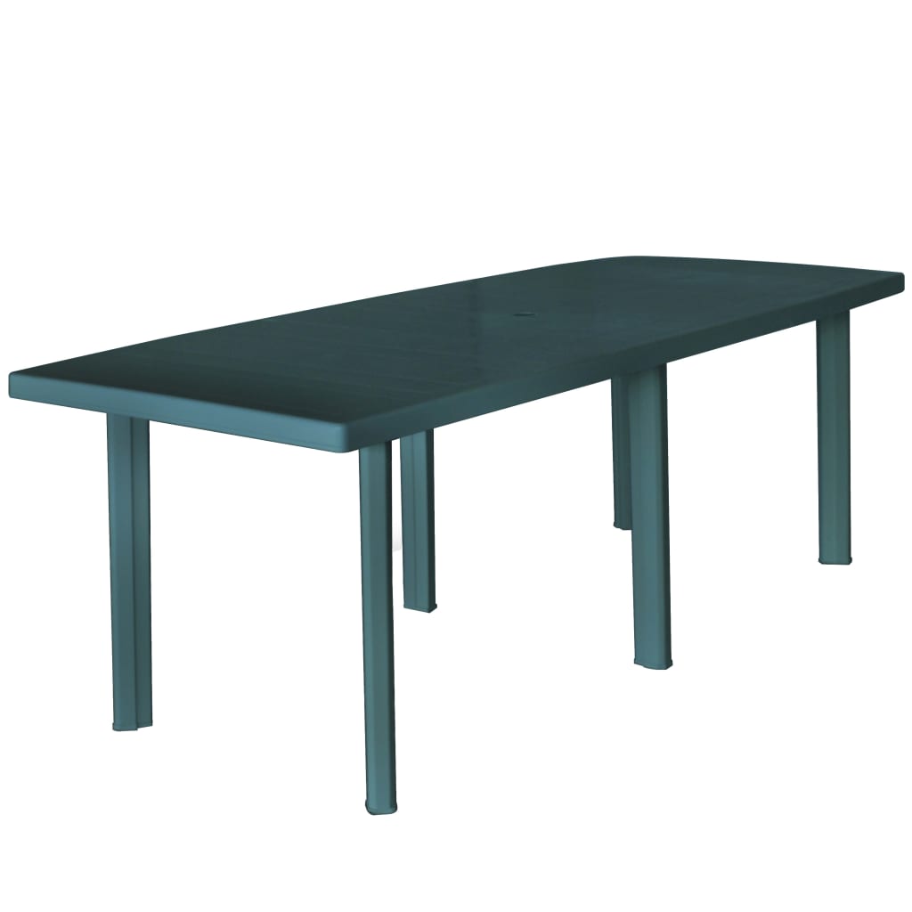 Mesa De Jardín 126x76x72 Cm Plástico Verde Vidaxl con Ofertas en Carrefour