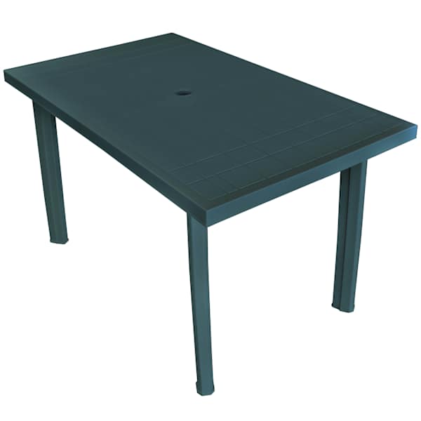 vidaXL aialaud, roheline, 126 x 76 x 72 cm plast