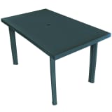 vidaXL Mesa de jardim 126x76x72 cm plástico verde