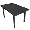 vidaXL aialaud, antratsiit, 126 x 76 x 72 cm plast